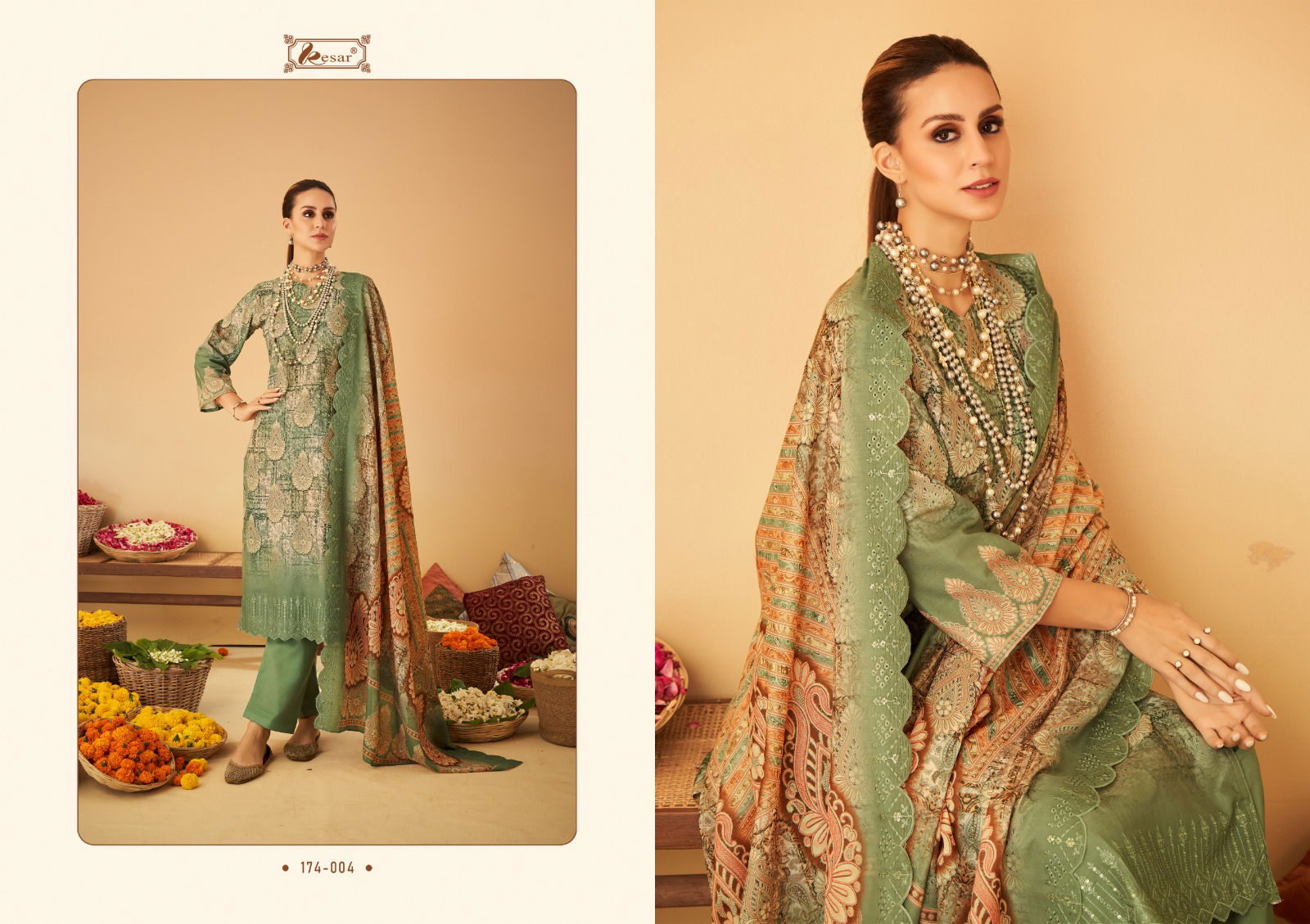 Bin Saeed By Kesar Printed Cotton Dress Material Catalog